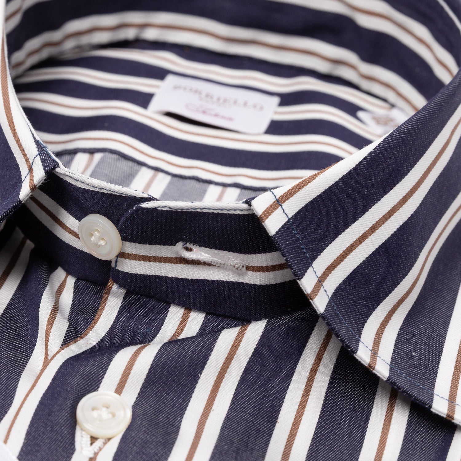 Striped Shirt "Naples Nobility" with Cocktail Cuff - handmade